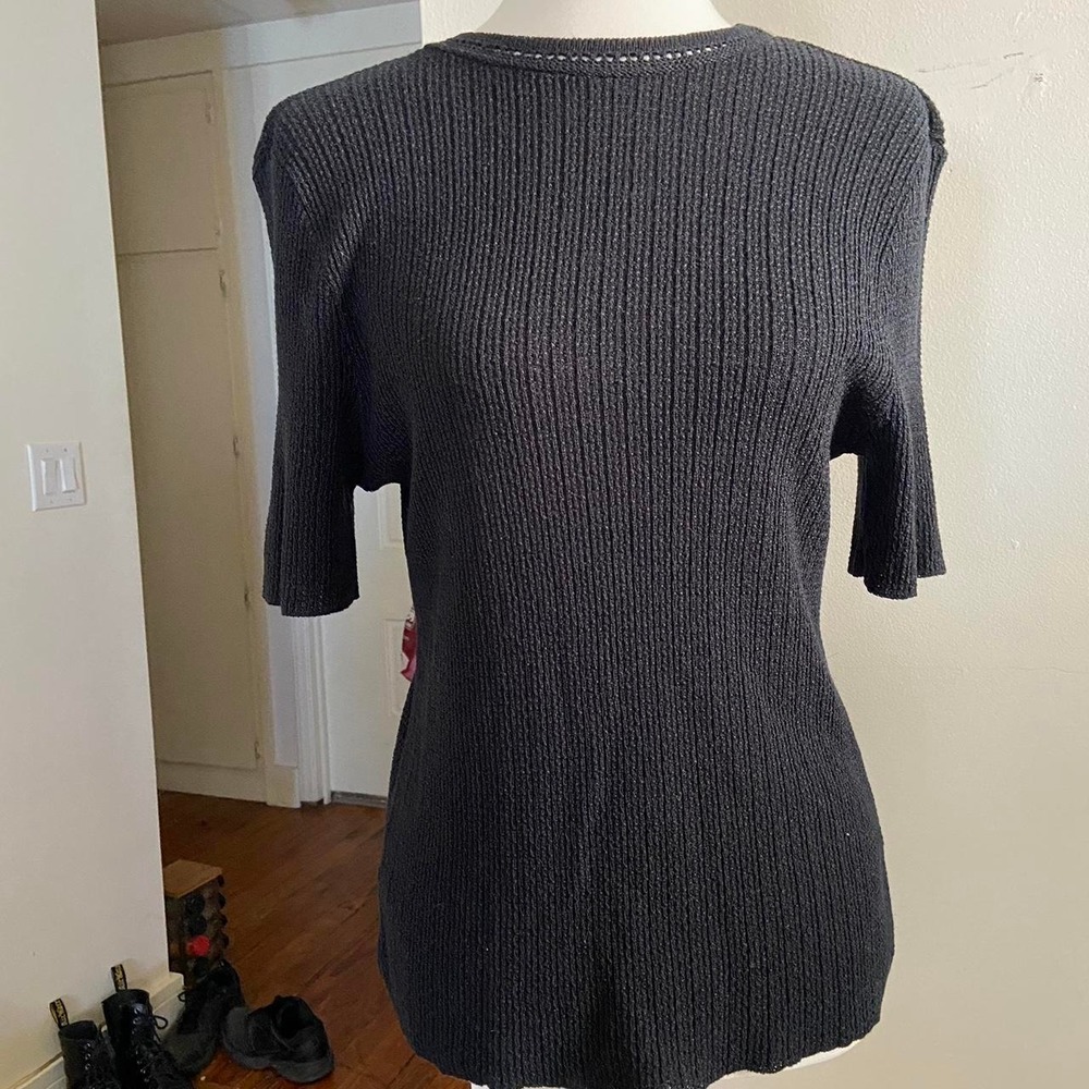 Vintage 'N Touch' knit sweater shirt